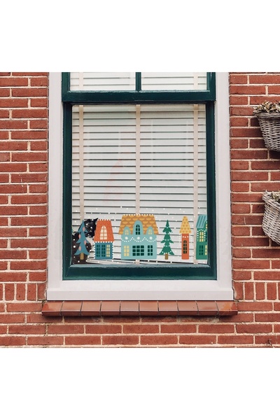 Think And Print Πρωτοχρονιά Χριστούγεννα Χριστουγεννιάτικα Σπίτια Οθόνη Παράθ...