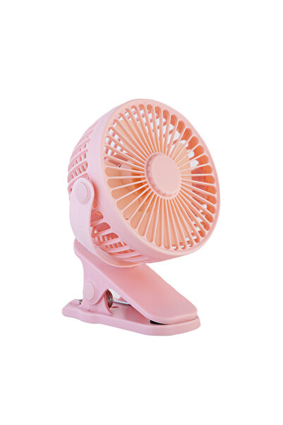 Techmaster 3 Kademe Şarjlı Mandallı 360° Taşınabilir Fan Vantilatör JH-006