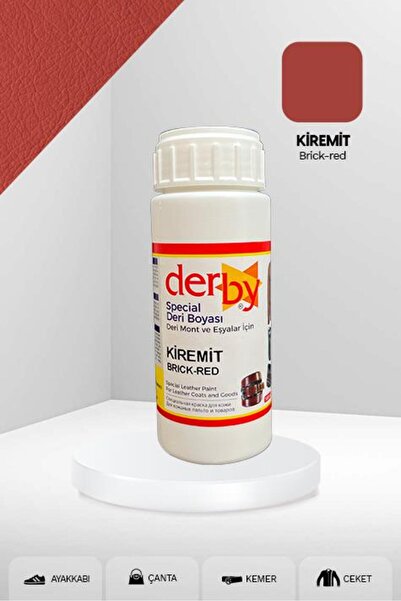 Derby Special Kiremit Deri Boyası 100 ml / Mont Eşya Çanta Kemer Cüzdan Ayakk...