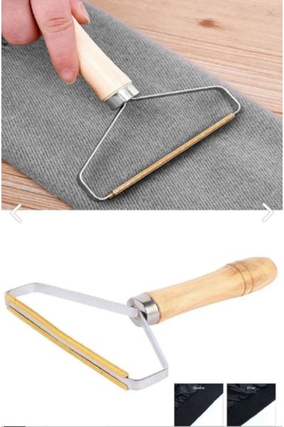 NİVENE Lint and Lint Collector with BAMBOO Handle