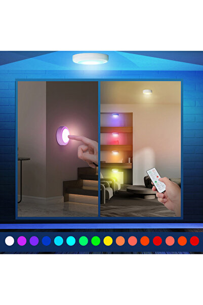 DLC Kumandalı 2'li Spot Pilli Rgb