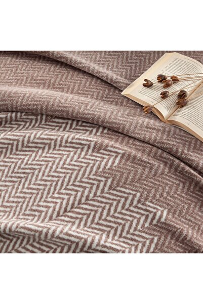 Linens Pearl Pamuk Çift Kişilik Battaniye Pudra