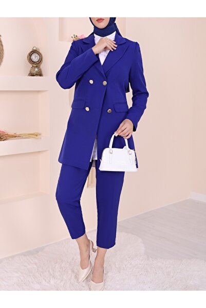 Modamorfo Double Button Pocket Detailed Blazer Suit