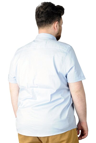 ModeXL Габардинова сорочка Tekcep синього кольору - великий розмір, Mode XL 22363