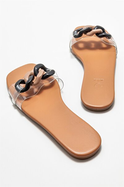 Elle Shoes Taba Kadın Düz Terlik