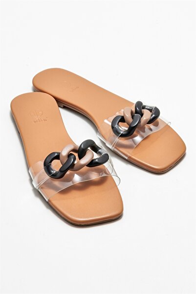 Elle Shoes Taba Kadın Düz Terlik