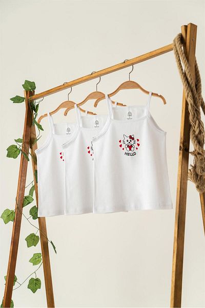 GÜMÜŞ 3-pack Girls Hello Kitty Patterned Undershirt