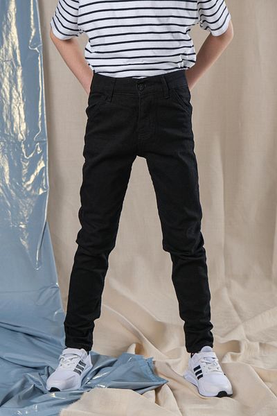 Pina Kids Boy's Skinny Leg μαύρο τζιν