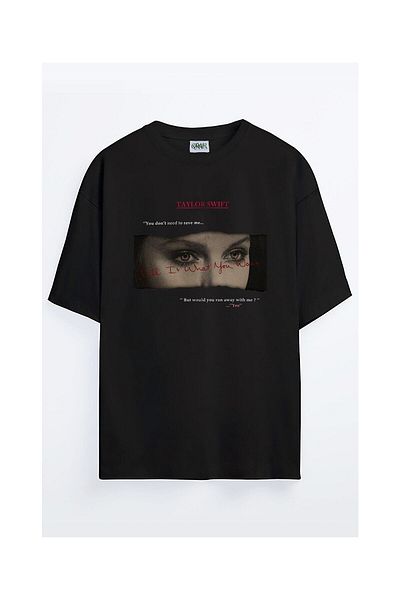 Grove Fashion Tricou oversize cu imprimeu Taylor Swift unisex