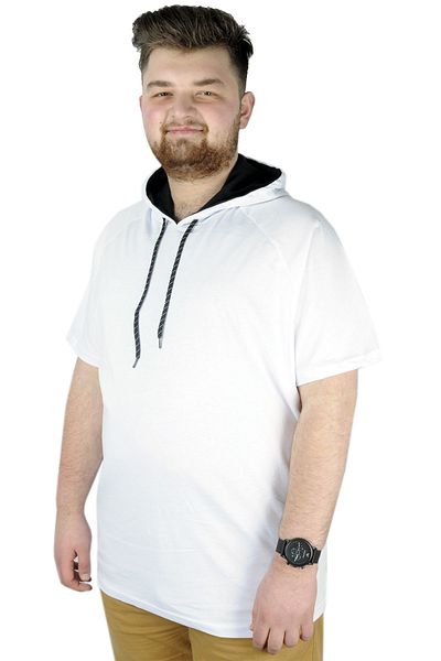 ModeXL Λευκό μπλουζάκι Raglan μεγάλου μεγέθους - Mode XL 22117