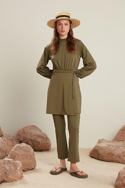 Manuka KHAKI KALHOTY NA PLAVKY HIJAB