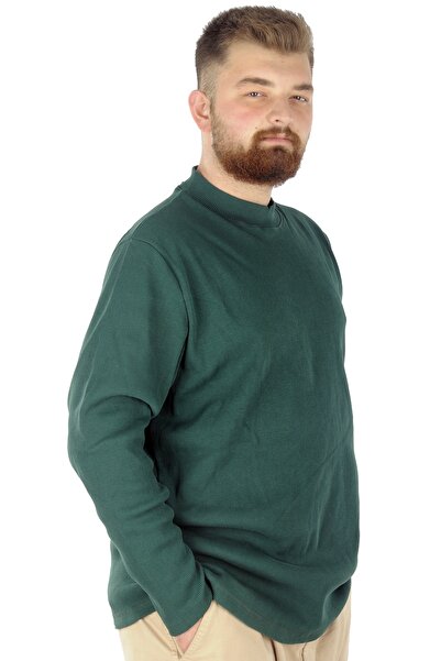 ModeXL Πουλόβερ με μακρύ μανίκι Half Fisherman Plus Size - Mode XL 22558 Nefti