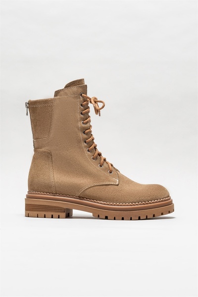 Elle Shoes Vizon Deri Kadın Günlük Bot