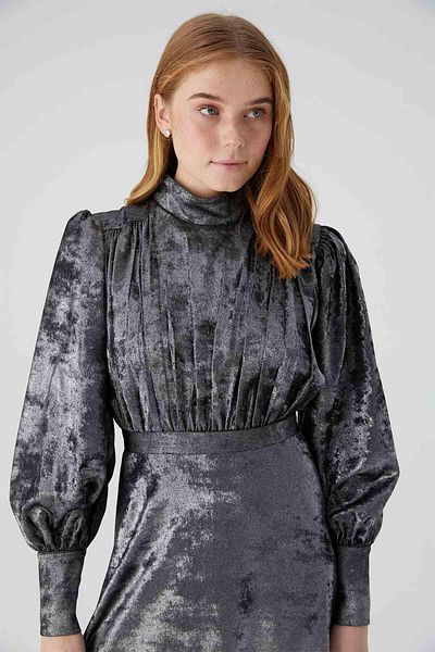 Manuka Glitzerndes Abendkleid Schwarz