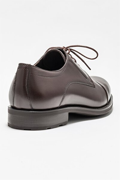 Elle Shoes Kahve Deri Erkek Klasik Ayakkabı
