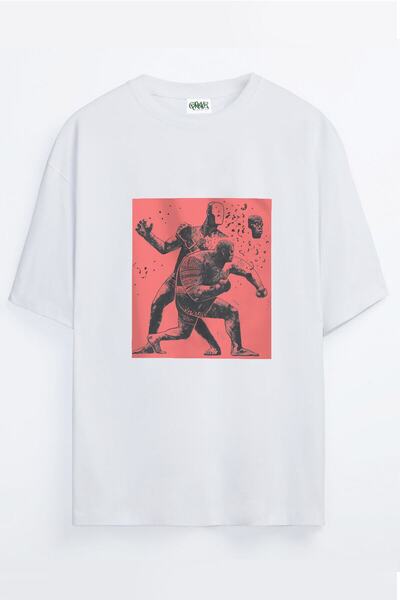 Grove Fashion Ufc Box Printed Unisex Oversize T-shirt