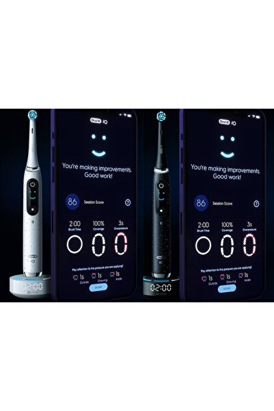 Oral-B EN PREMİUM KİŞİSEL BAKIM SETİ son seri 9465cc & pl5014 & io10 serisi beyaz & io 10 siyah diş fırçası