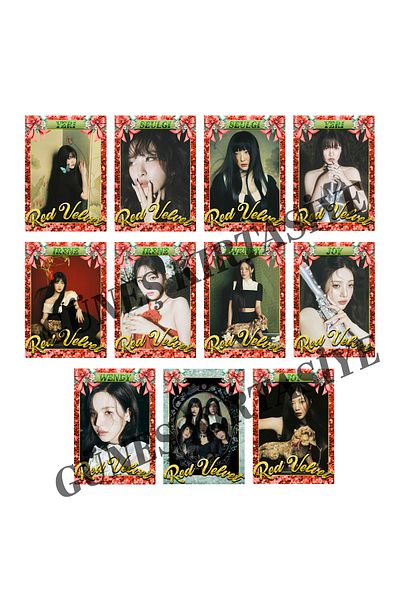 Güneş Kırtasiye Σετ φωτοκάρτας Red Velvet Kpop με 11 κάρτες