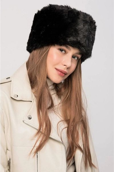 Trenderrs Women's Faux Fur Kalpak Hat