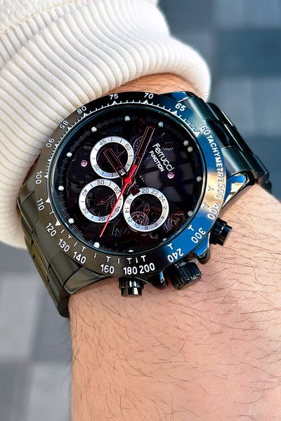 Ferrucci Function 3 Atm Waterproof Steel Cord Men's Wristwatch