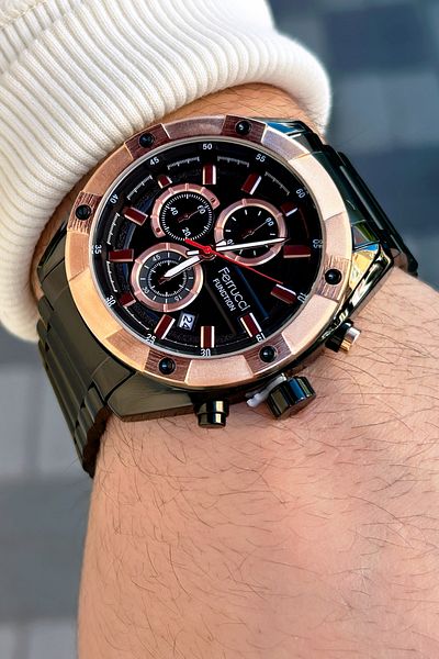 Ferrucci Function 3 Atm Waterproof Steel Cord Men's Wristwatch