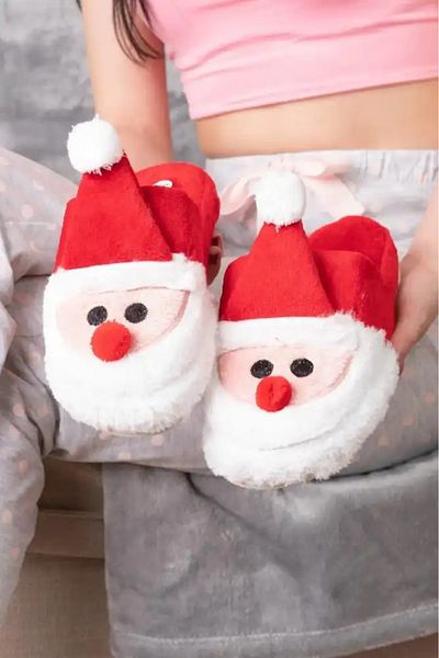 Slipcat Santa Claus novoroční pantofle Domácí pantofle Domácí pantofle Pantofle pro hosty