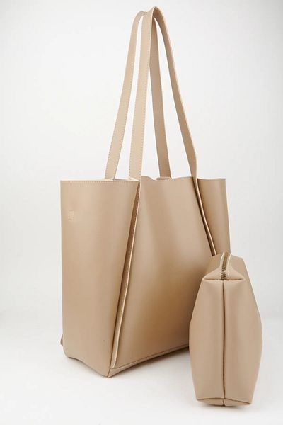 Mercan STORES Women Mink Soft Leather Oversized Shopper Bag MC2002