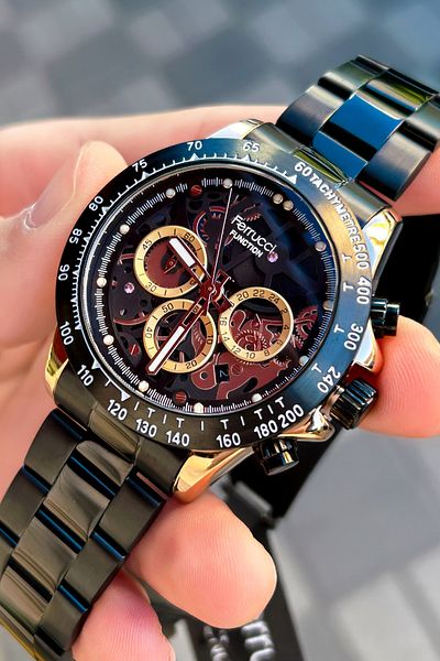 Ferrucci Function 3 Atm Waterproof Steel Cord Men's Wristwatch