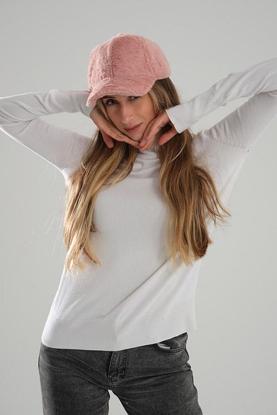 Deafox Powder Winter Plush Hat