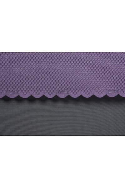 AKÇA TEKSTİL LARGE HONEYCOMB MODEL LILA COLOR SINGLE WING Ready planted Pleated Background Curtain 75*260 cm