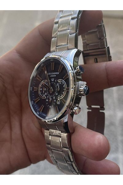 Lee Cooper Dual Time All Functions Active Steel Men's Wristwatch Lcr.lmg.0795.390