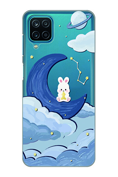 Magic Ring غطاء هاتف شفاف متوافق مع هاتف سامسونج جالكسي A12/M12 متوافق مع غطا...