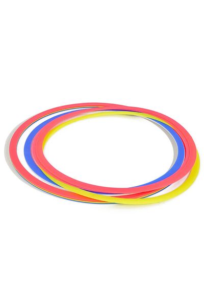 AVESSA 24 Piece Training Set 12-Piece Coordination Circle + 12 Pieces 23 cm Funnel (Yellow-Red-Blue-Green)