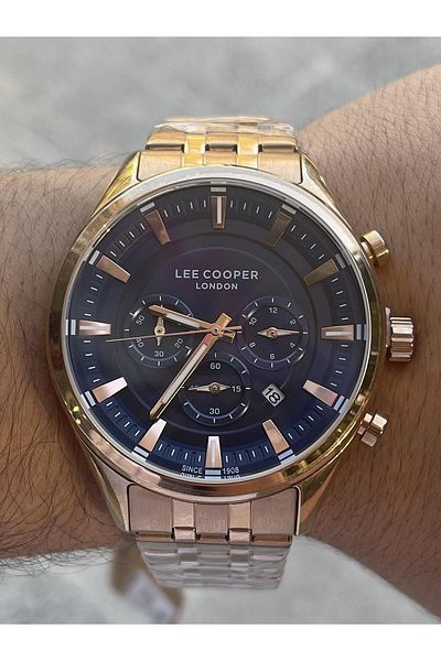 Lee Cooper All Functions Active Steel Men's Wristwatch Lcr.lmg.07533.490-nm