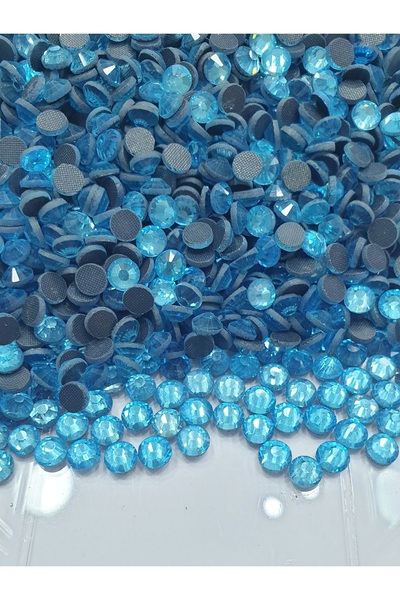 CRYSTALSHOP حجر دي إم سي هوت فيكس للكي Ss30 بيبي بلو (25 جرام - 220 قطعة)