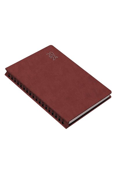 Gıpta 2024 209-FSK Fox Diary Скрита спирала Термо кожен калъф 17x24 Дневен дневник AJND
