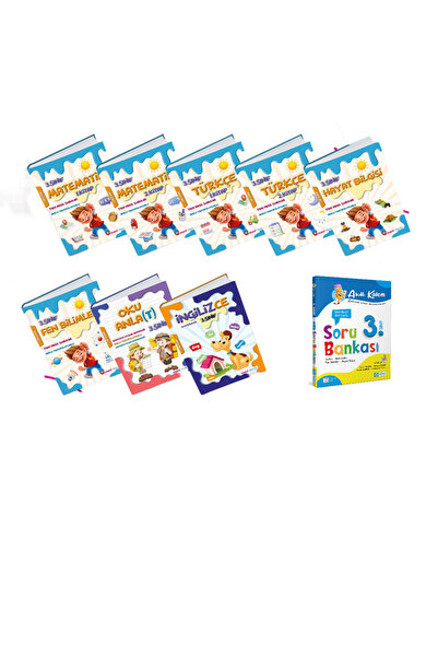 Mavi Deniz Yayınları - 3 Sınıf 8'li Eğitim Seti ( Soru Bankası Hediyeli )