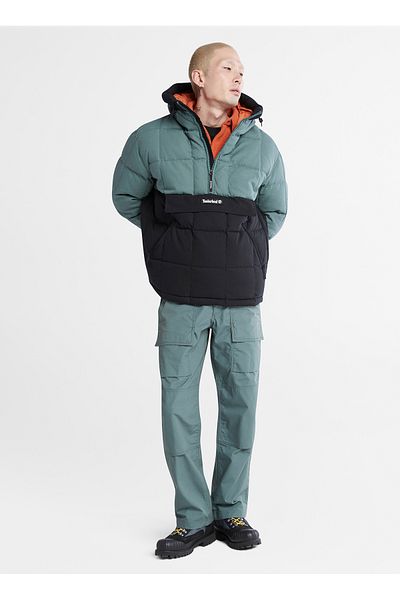 Timberland Men's Green Hooded Jacket - Tb0A5Vchda91Pu Puffer Anorak