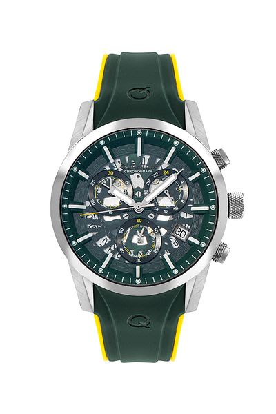 Quantum Multi-Function PWG1095.375 10 Atm Silicone Cord Men's Wristwatch