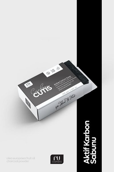 ru cosmetic Activated Carbon Dermcutıs Soap - Acne Repellent