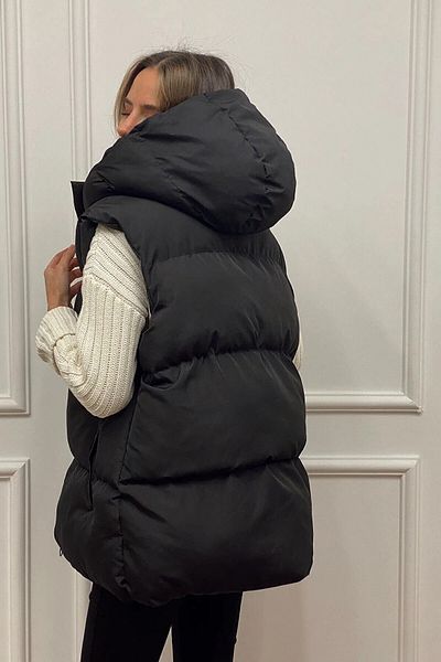VOLT CLOTHİNG Γυναικείο φουσκωτό γιλέκο με φερμουάρ