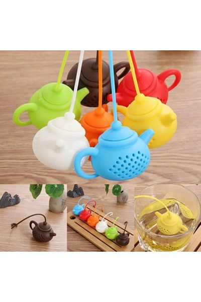 IRIS Tea Strainer with Teapot Design