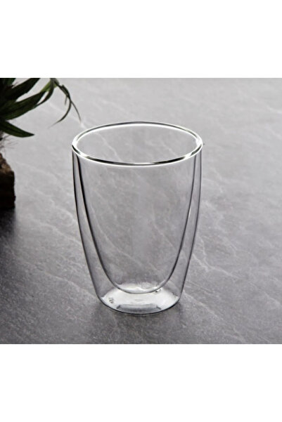 M Mimoza Park 2 Pieces of Espresso Cups New Design Double Wall Cup 300 ml Office Home Cup / Espresso