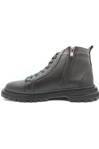 Pierre Cardin 221106 Καφέ Χειμερινές Ανδρικές Μπότες με φερμουάρ