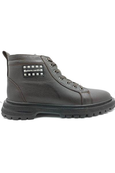 Pierre Cardin 221106 Καφέ Χειμερινές Ανδρικές Μπότες με φερμουάρ