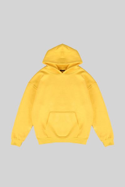 Sekizbiraltı Basic Gelbes Oversize Unisex Sweatshirt
