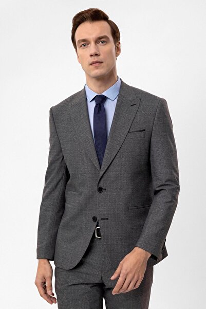 SÜVARİ Slimfit Armürlü Takım Elbise
