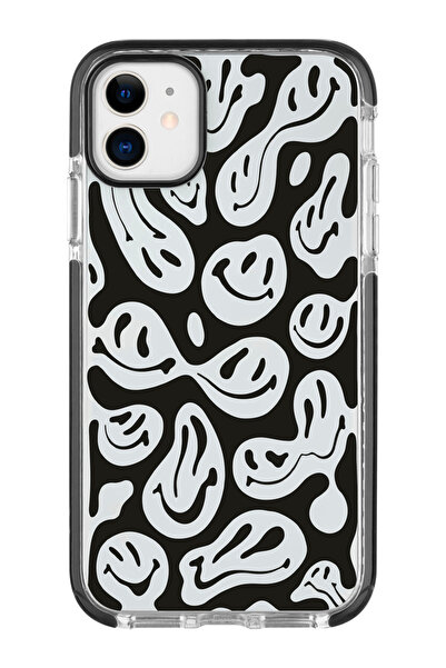 shoptocase Iphone 11 Kenar Korumalı Anti Shock Gülen Yüzler Desenli Telefon K...