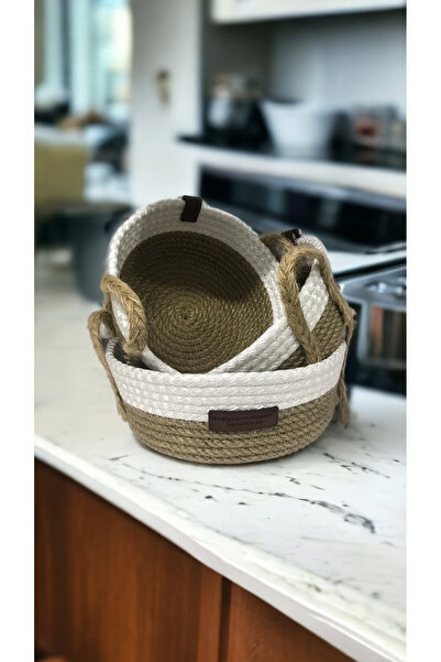 Hediyeninellitonu Стильний кошик з ручками - спеціальний дизайн, мінімалістич...