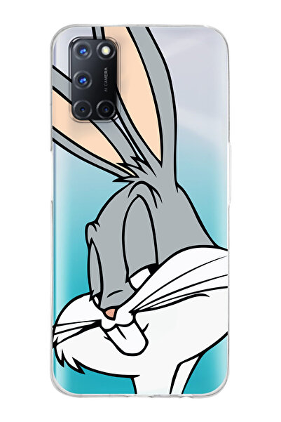 Magic Ring Oppo A52/A72/A92 Uyumlu Bugs Bunny Desenli Şeffaf Telefon Kılıfı